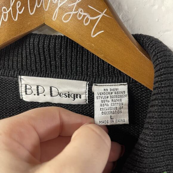 Not So Ugly Christmas Sweater BP Design Knit VTG Ornaments Holly Doll Rocking 🎠 - Picture 9 of 12